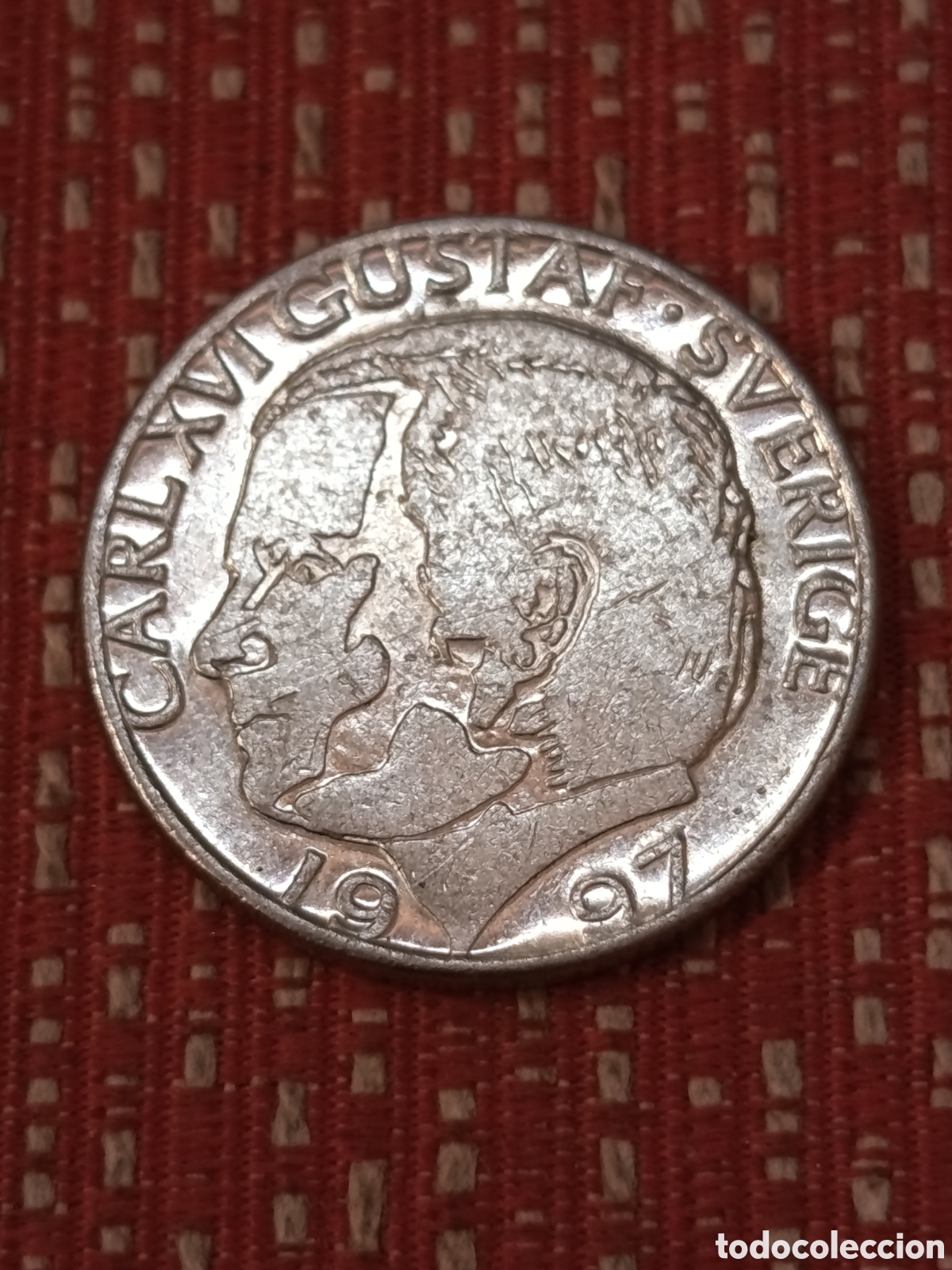 Monedas antiguas de Europa: Suecia 1 Corona 1997 B