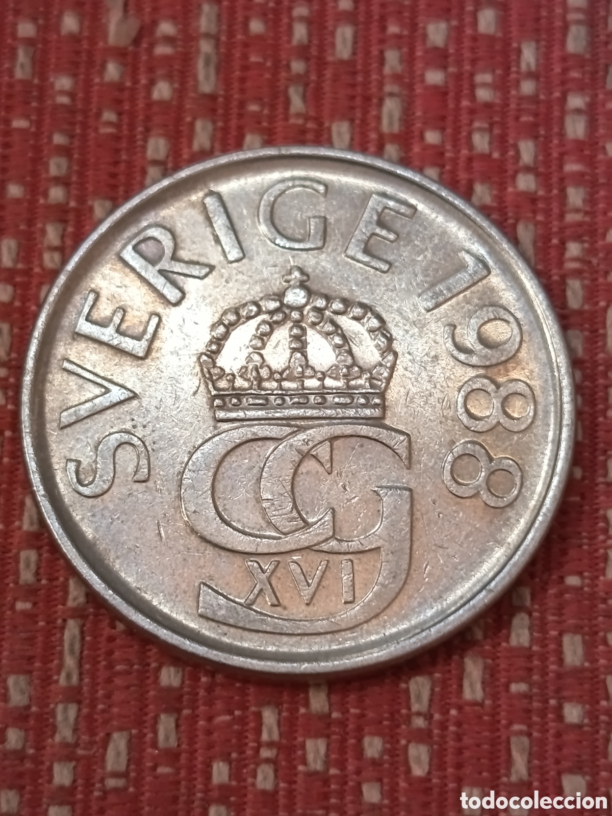 Monedas antiguas de Europa: Suecia 5 Coronas 1988 D