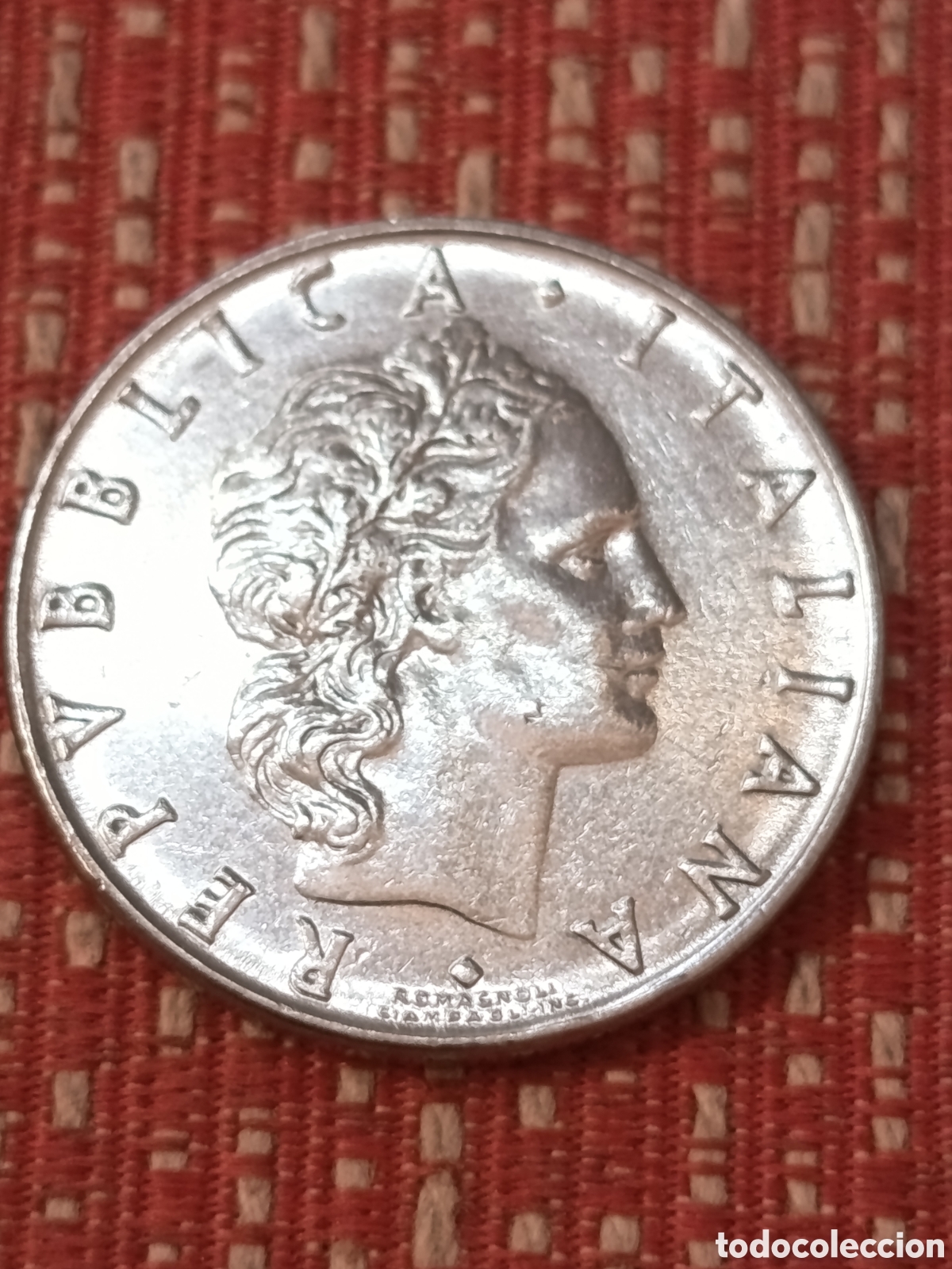 Monedas antiguas de Europa: Italia 50 Liras SC 1974 R