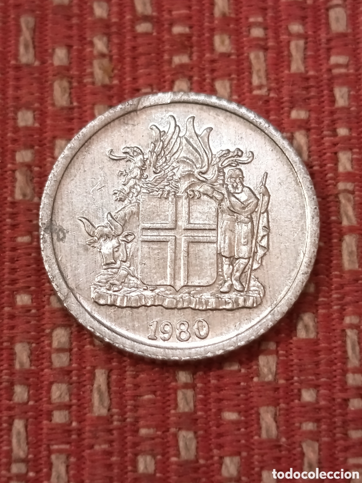 Monedas antiguas de Europa: Islandia 1 Corona 1980