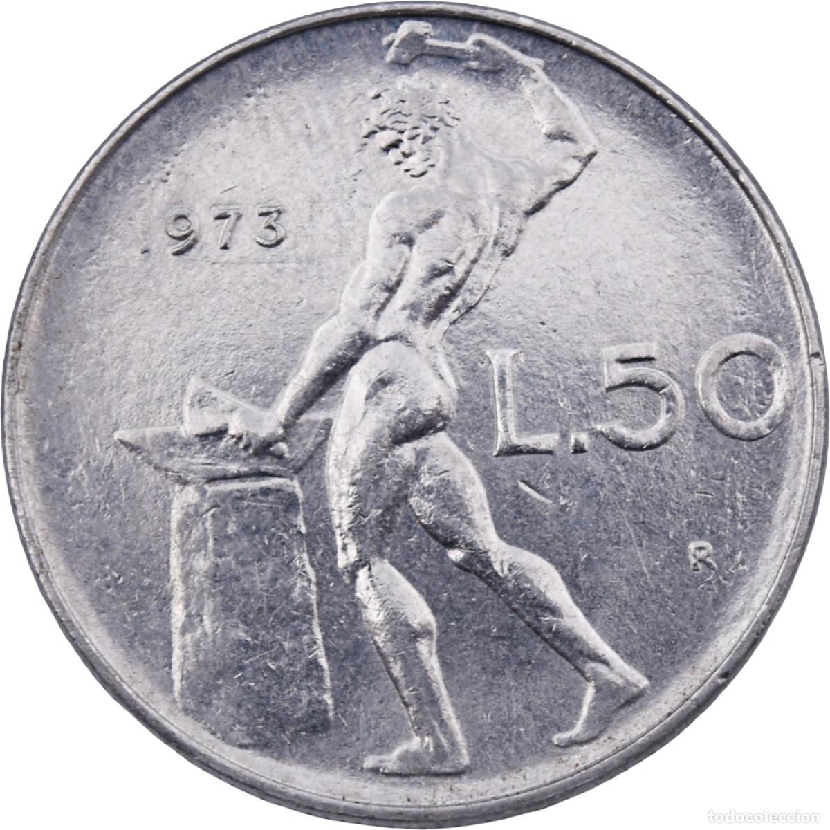 Monedas antiguas de Europa: Moneda - Italia 1973 - Foto 2