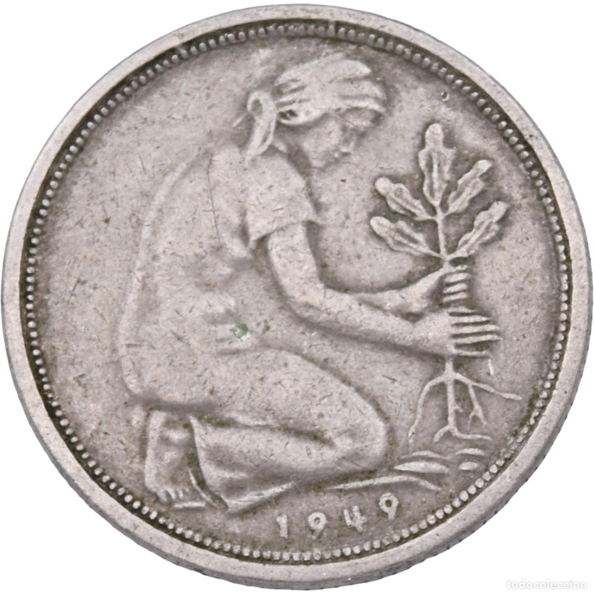 Alte M&uuml;nzen aus Europa: Moneda - Alemania 1949