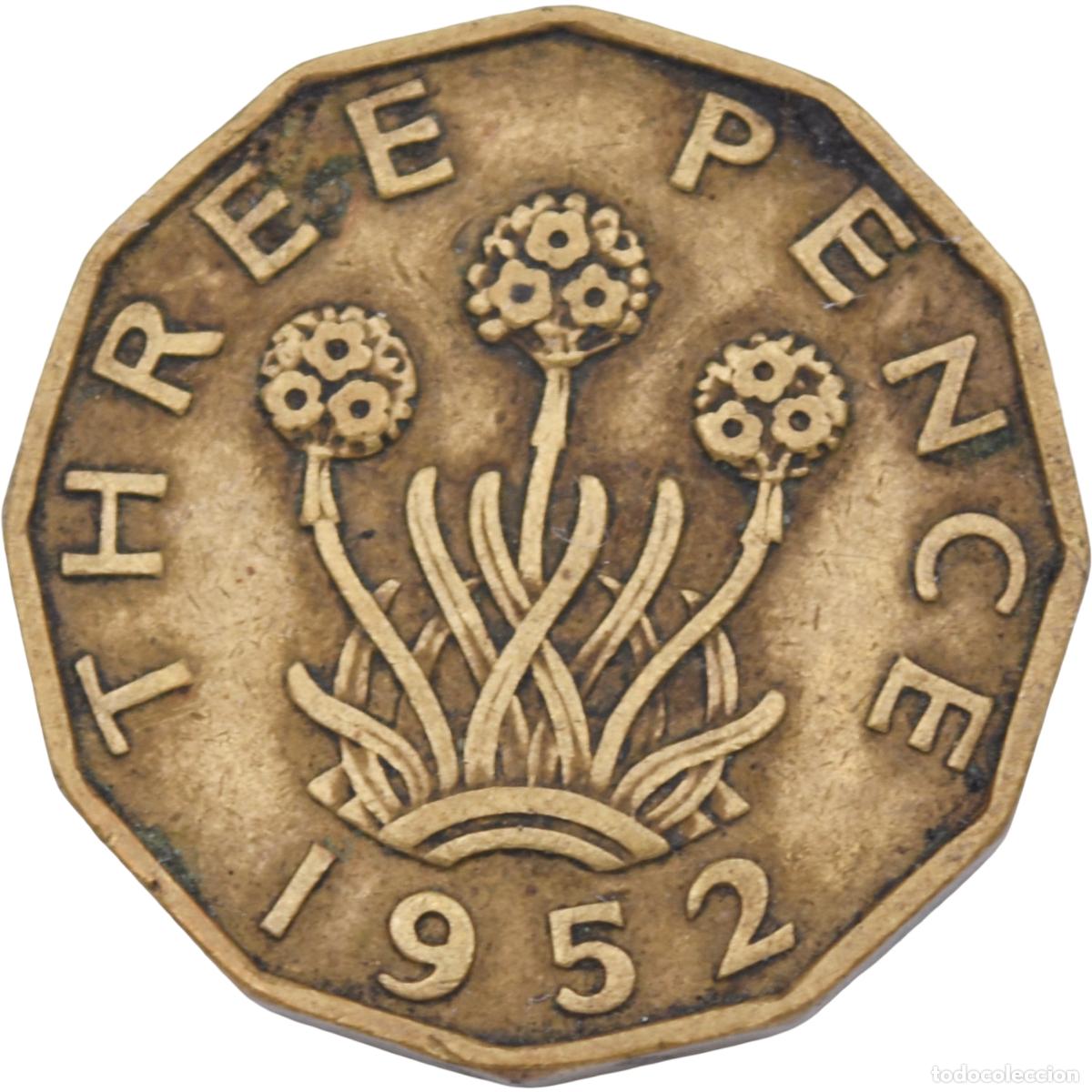 Alte M&uuml;nzen aus Europa: Moneda - Gran Breta&ntilde;a 1952