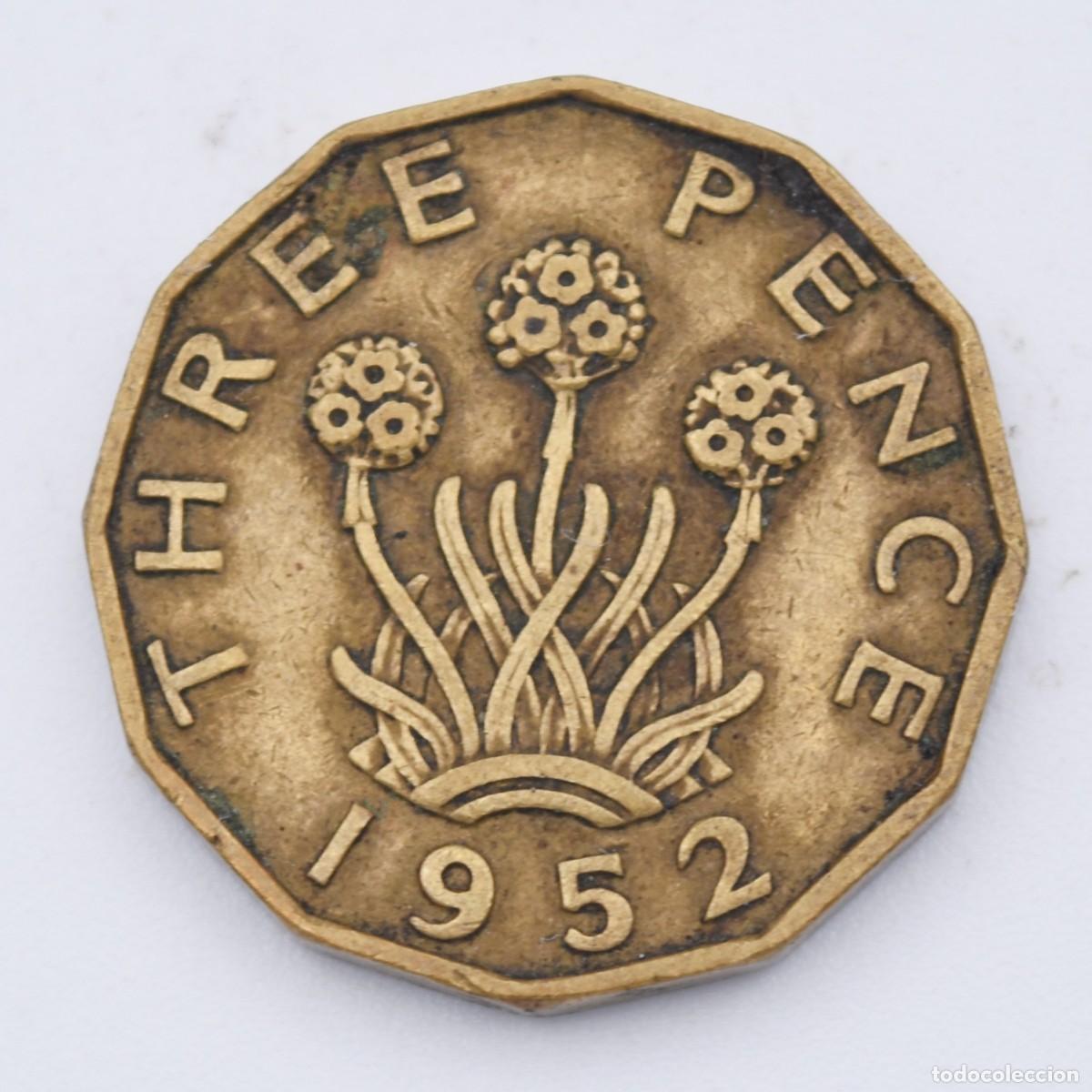 Monedas antiguas de Europa: Moneda - Gran Breta&ntilde;a 1952 - Foto 4