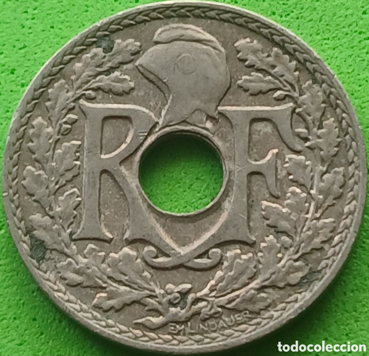 Monedas antiguas de Europa: Francia 5 c&eacute;ntimos 1930 km#875 - Foto 2