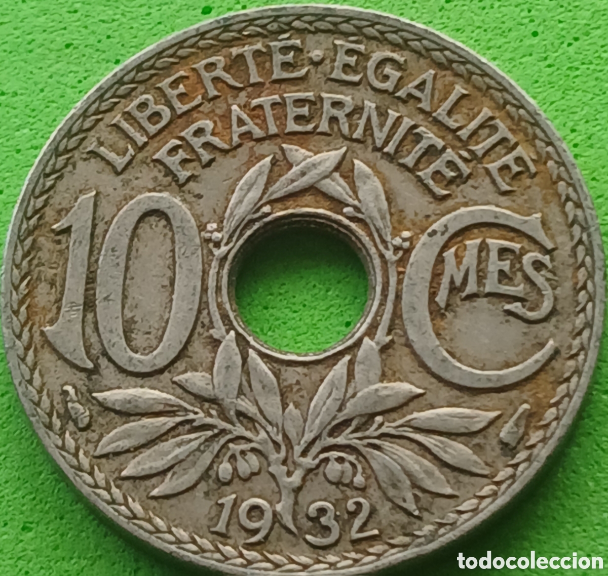 Monedas antiguas de Europa: Francia 10 c&eacute;ntimos 1932 km#866a
