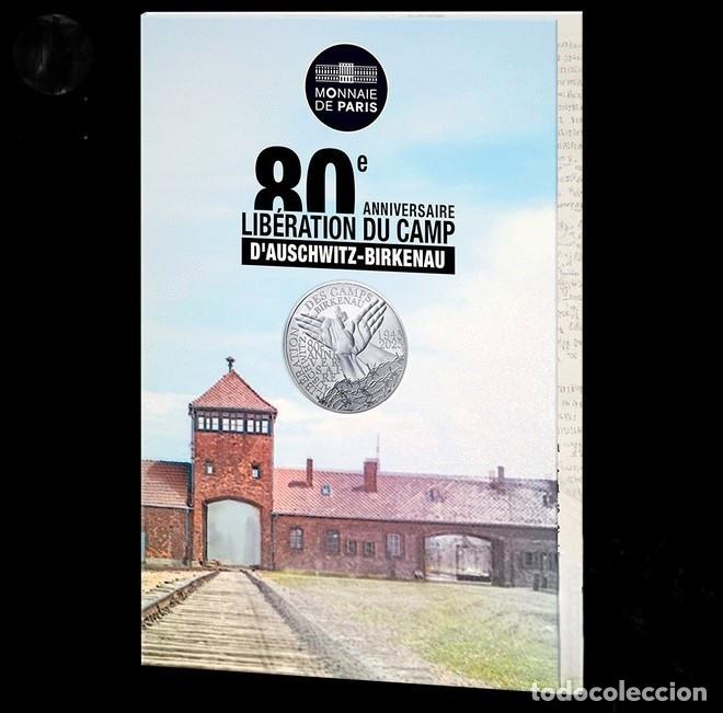 Alte M&uuml;nzen aus Europa: Francia 10 Euro 2025 &ndash; 80 Aniversario de la Liberaci&oacute;n de Auschwitz S/C Plata, tirada; 1945 Unidades