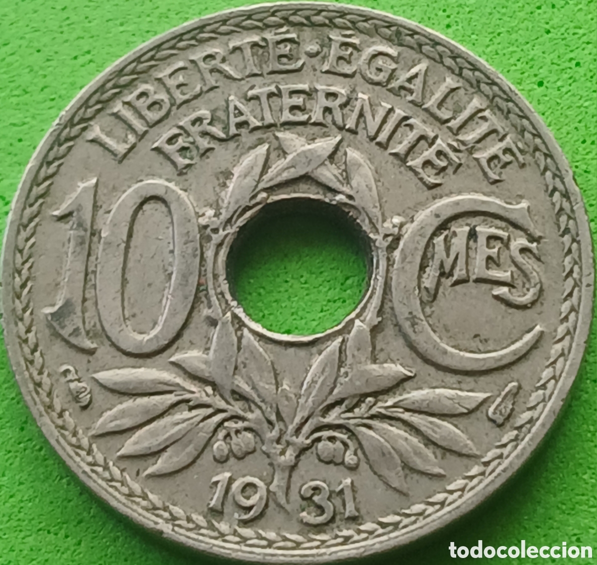 Monedas antiguas de Europa: Francia 10 c&eacute;ntimos 1931 km#866a