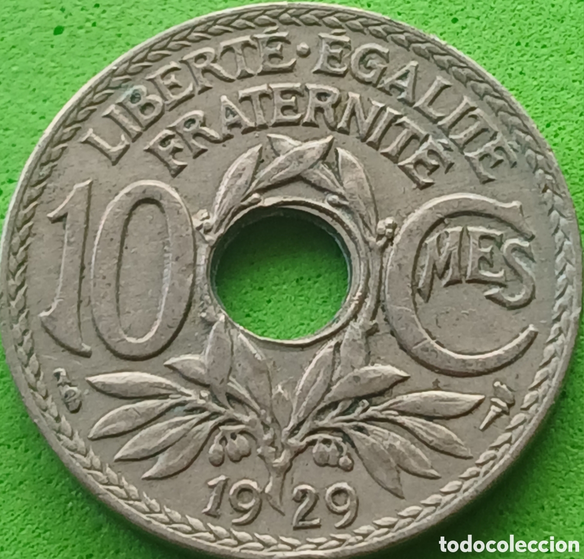 Monedas antiguas de Europa: Francia 10 c&eacute;ntimos 1929 km#866a