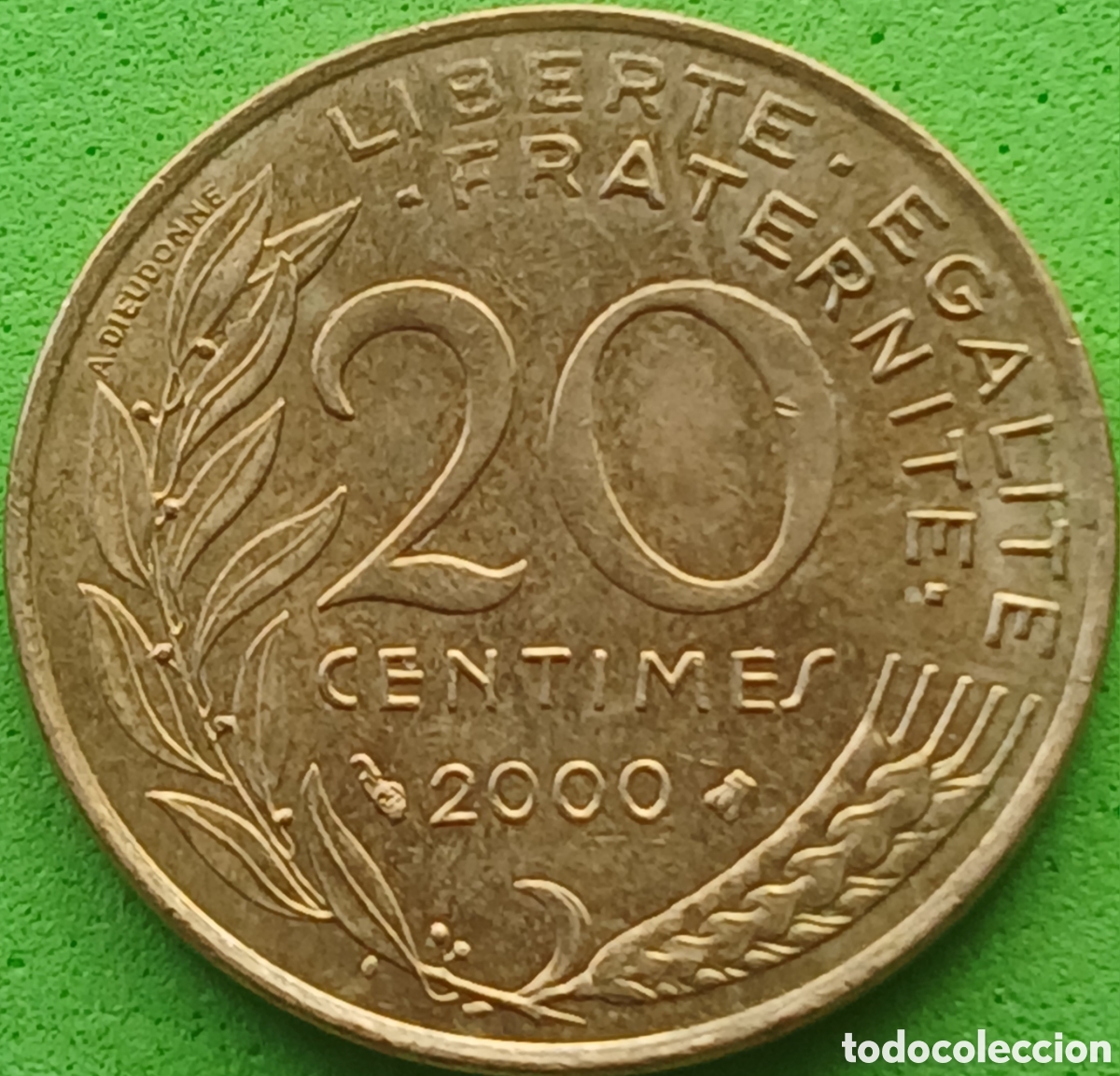 Monedas antiguas de Europa: Francia 20 c&eacute;ntimos 2000 km#930