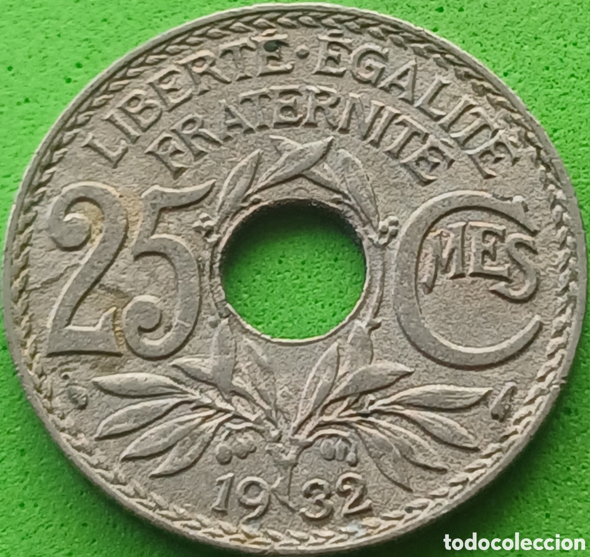 Monedas antiguas de Europa: Francia 25 c&eacute;ntimos 1932 km#867a