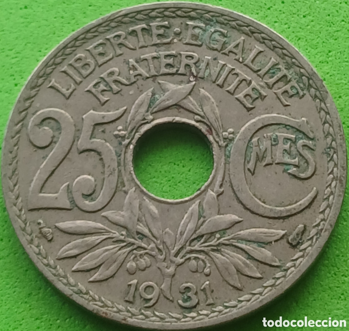 Monedas antiguas de Europa: Francia 25 c&eacute;ntimos 1931 km#867a