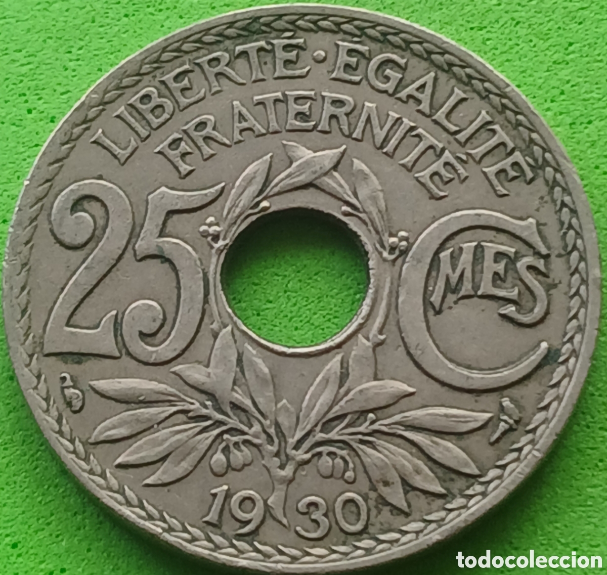 Monedas antiguas de Europa: Francia 25 c&eacute;ntimos 1930 km#867a