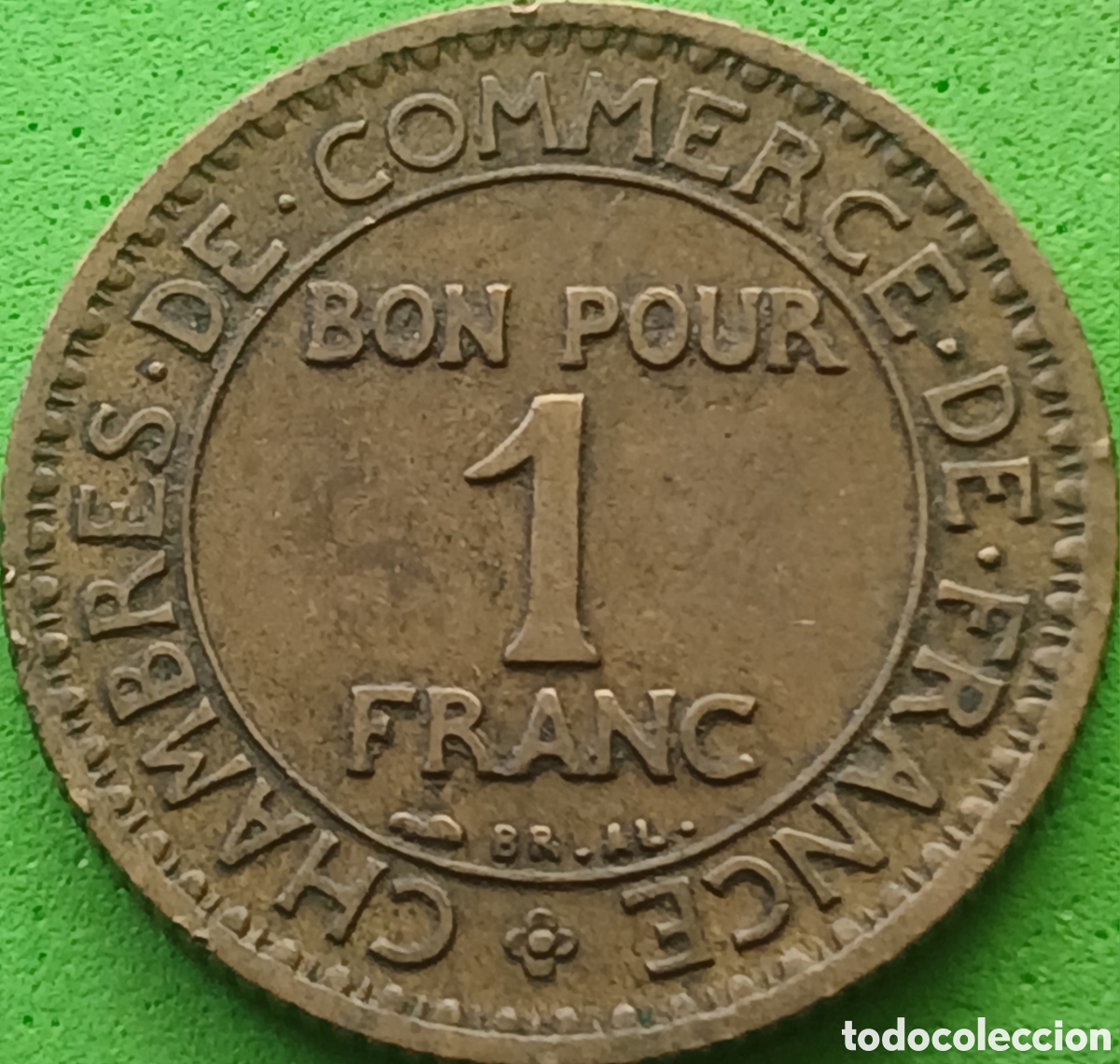 Monedas antiguas de Europa: Francia 1 franco 1922 km#876