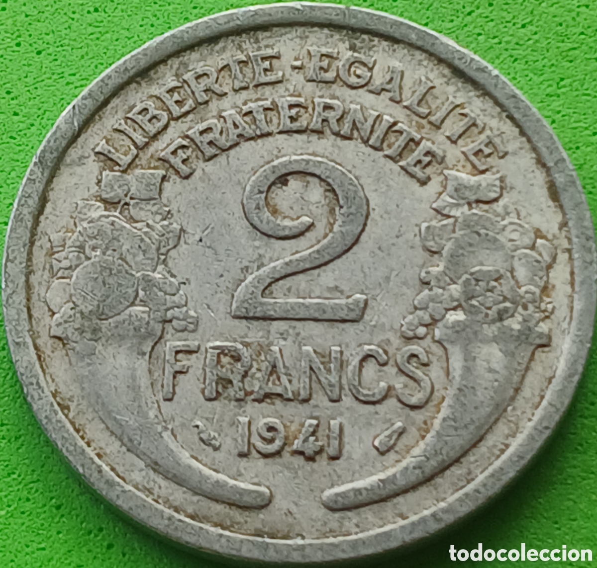Monedas antiguas de Europa: Francia 2 francos 1941 km#886a