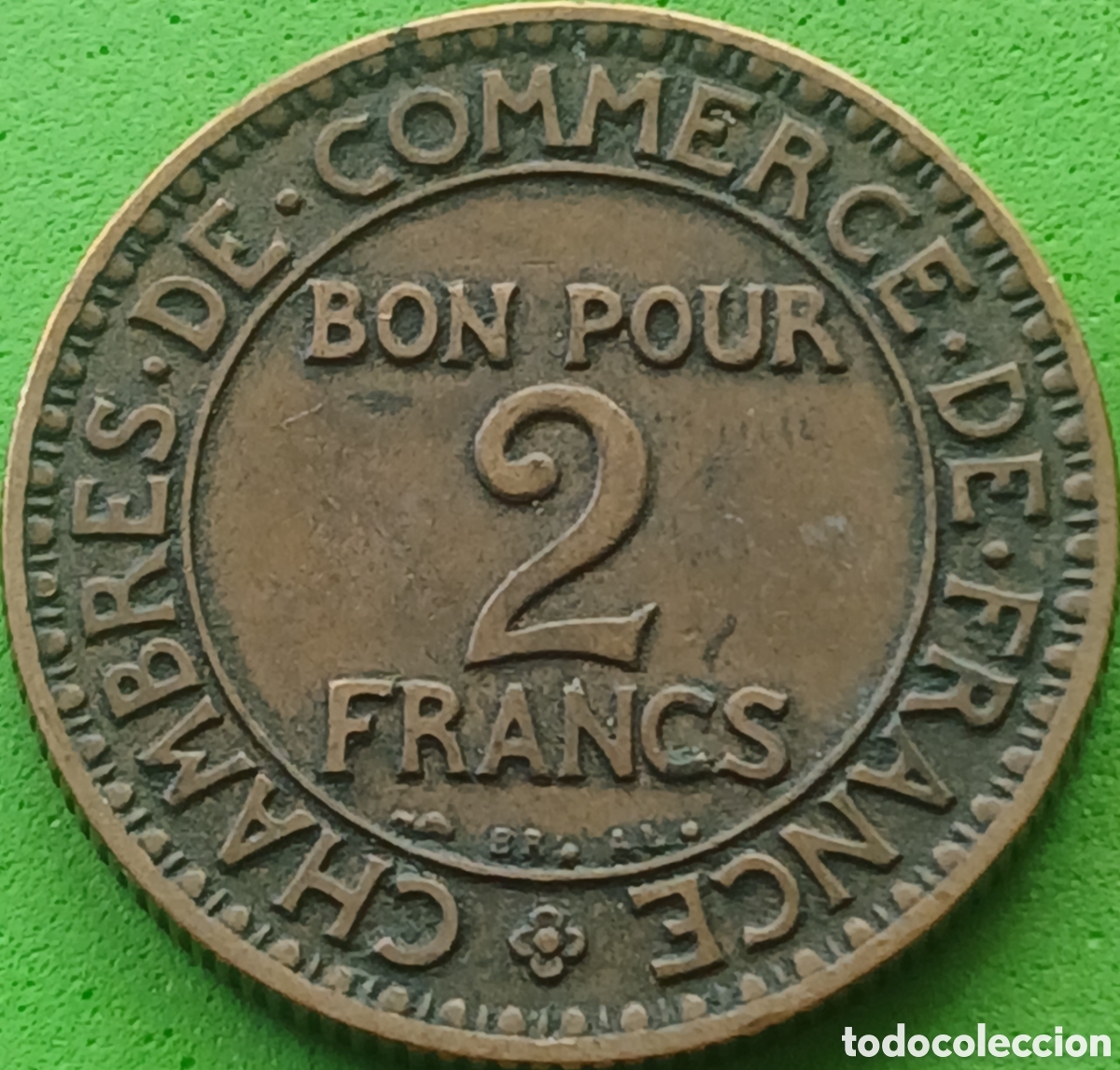 Monedas antiguas de Europa: Francia 2 francos 1922 km#877