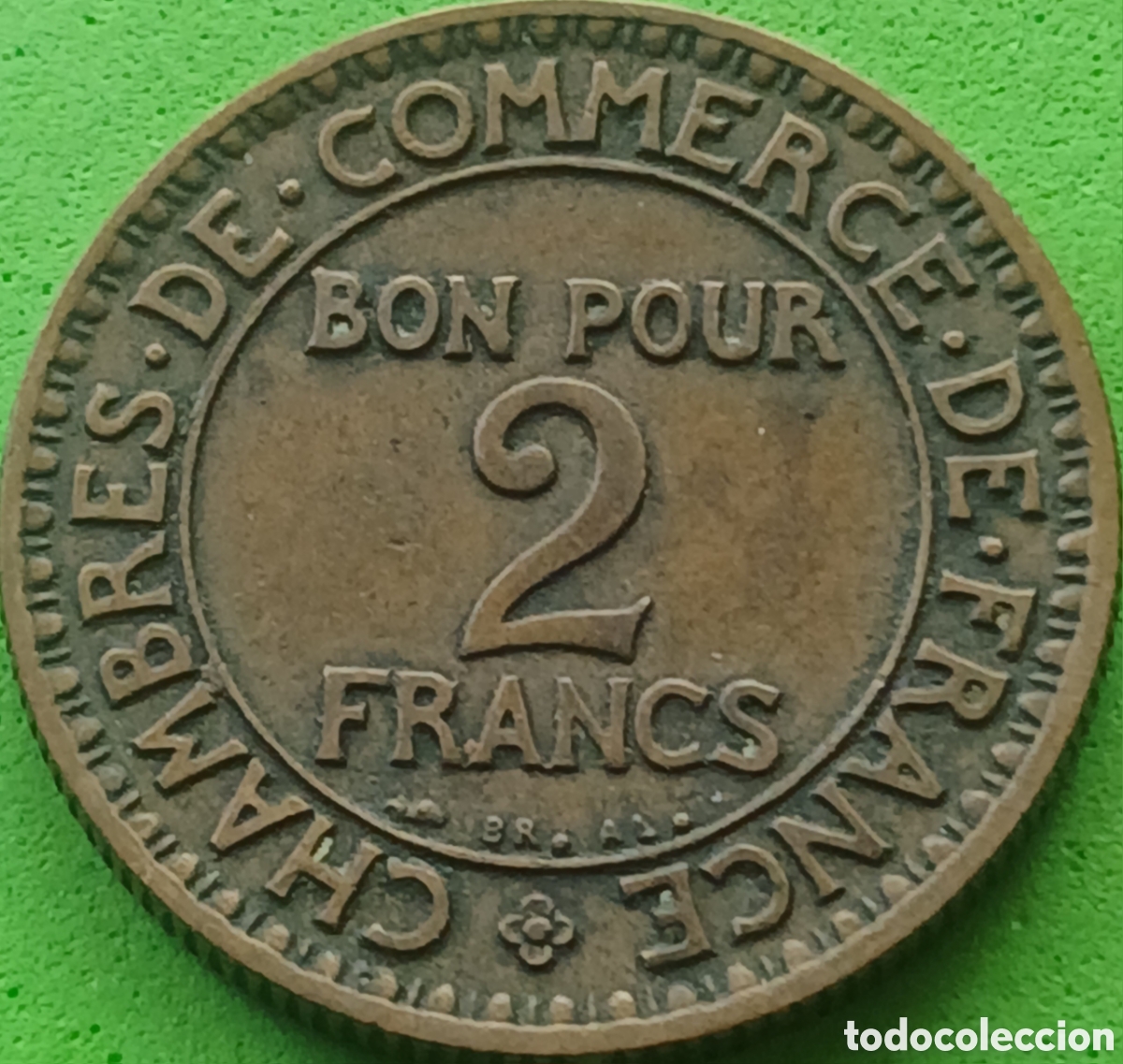 Monedas antiguas de Europa: Francia 2 francos 1923 km#877