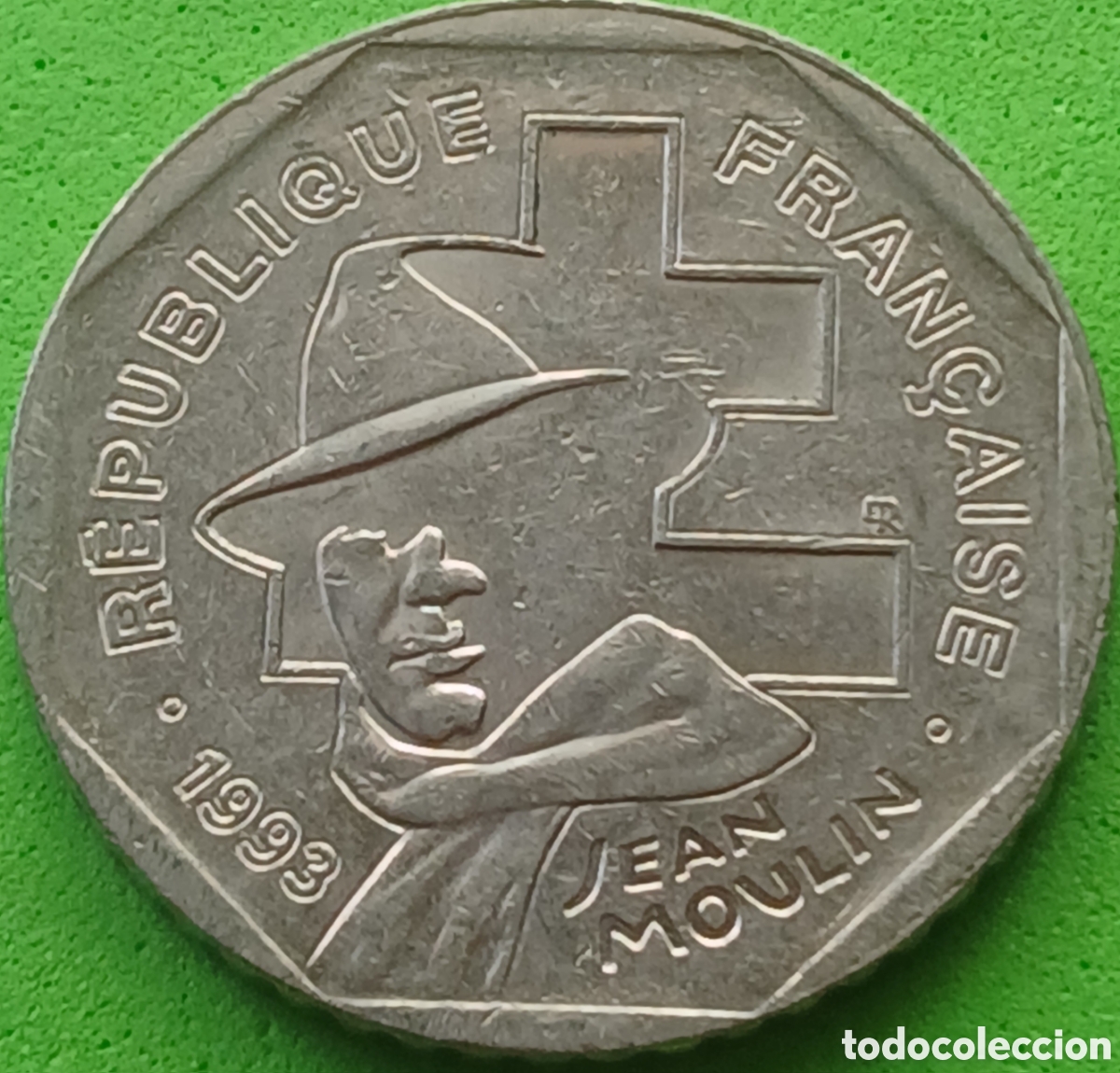 Monedas antiguas de Europa: Francia 2 francos 1993 km#1062 Resistencia Nacional