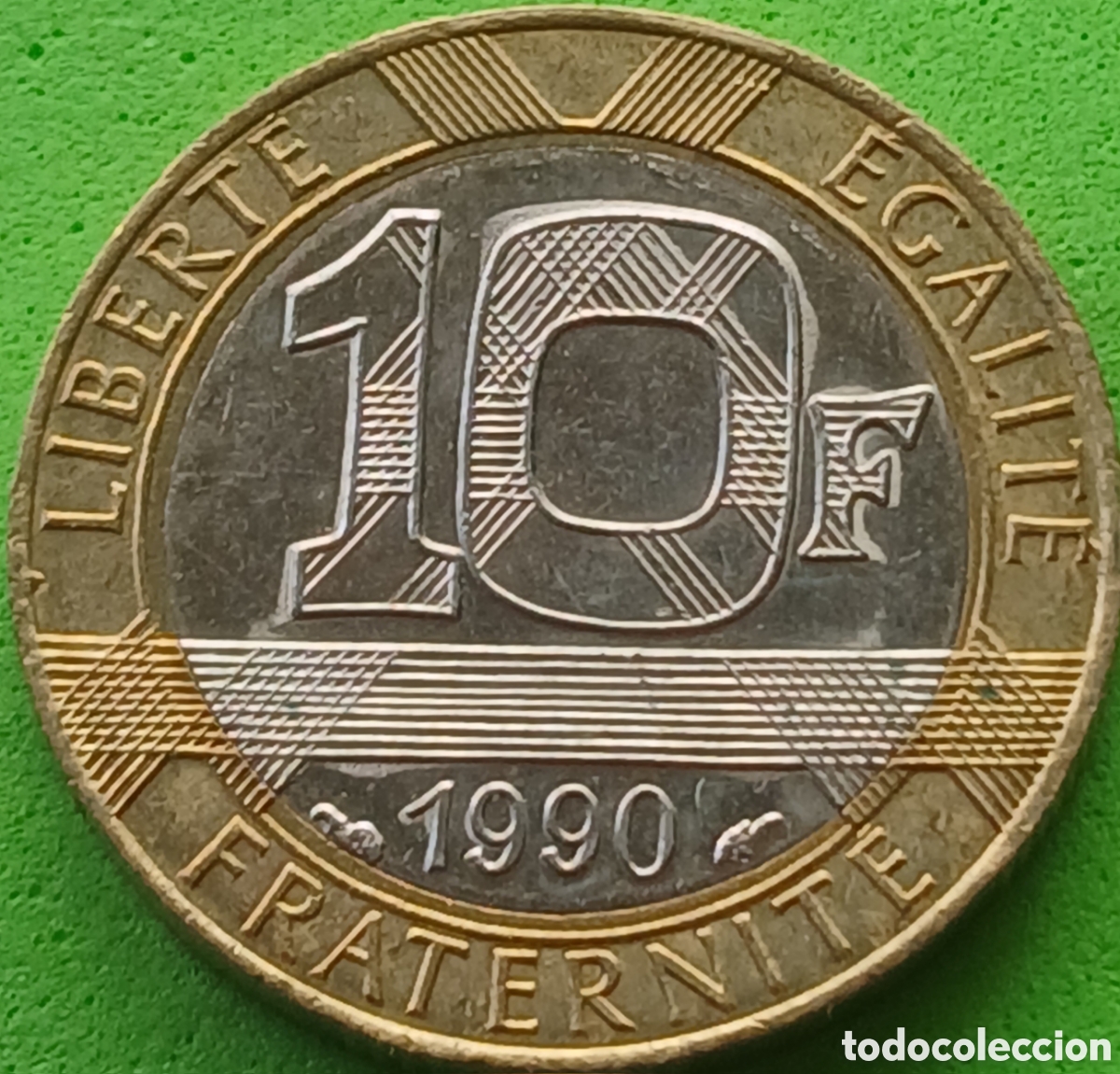 Monedas antiguas de Europa: Francia 10 francos 1990 km#964