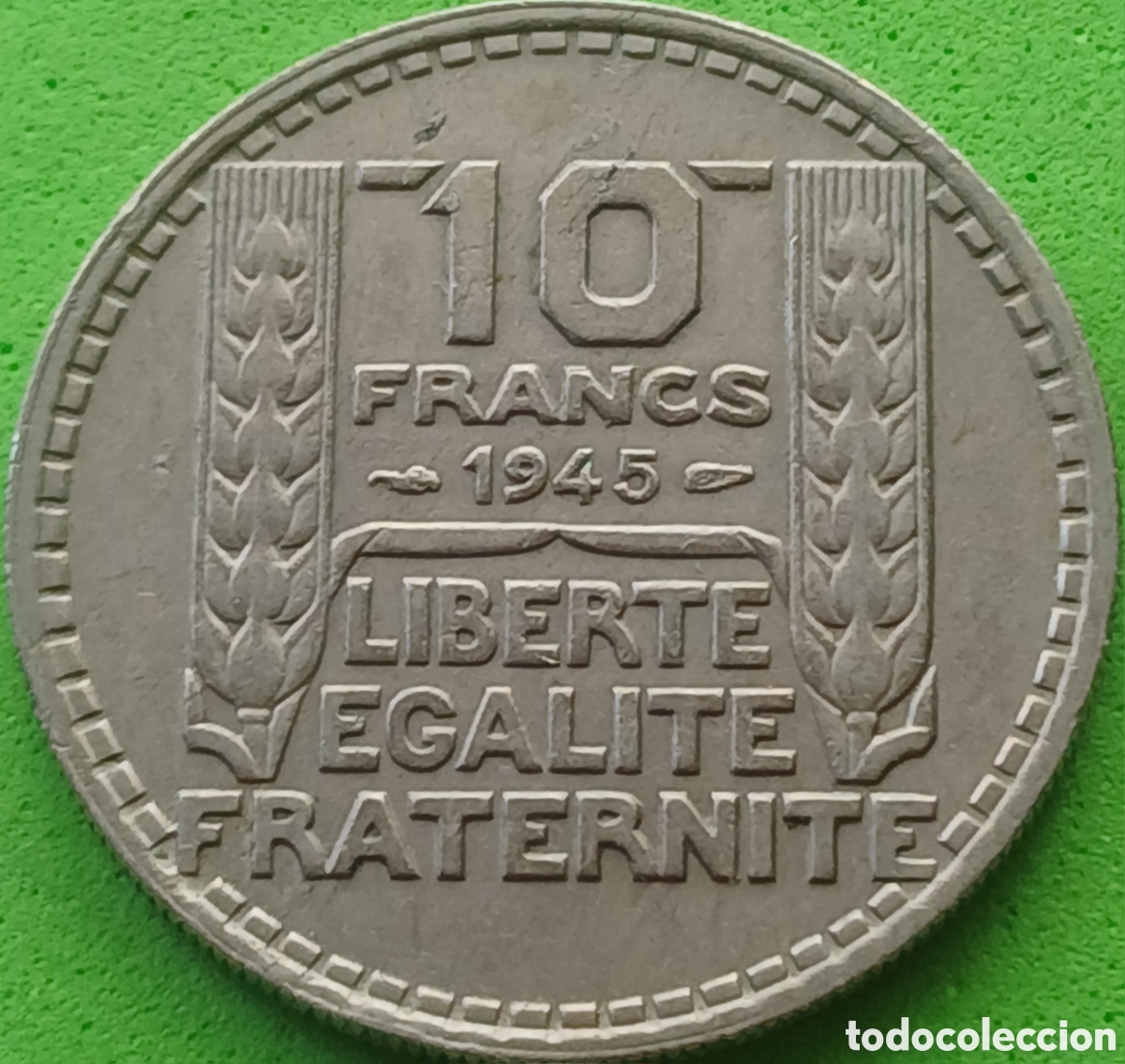 Monedas antiguas de Europa: Francia 10 francos 1945 km#908