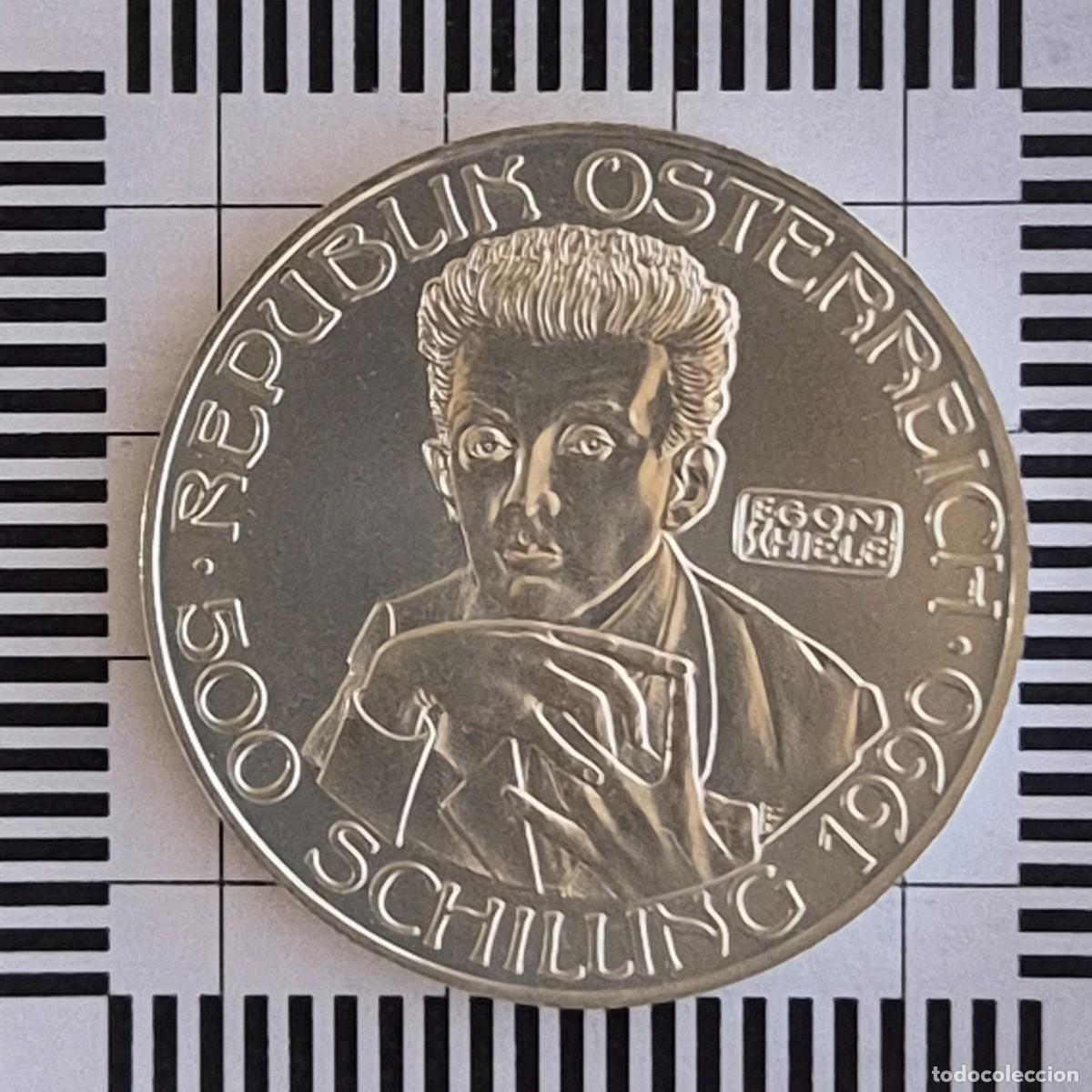 Monete antiche di Europa: 500 SCHIILLING, AUSTRIA. 1990 (EGON SCHIELE). (KM#2992).