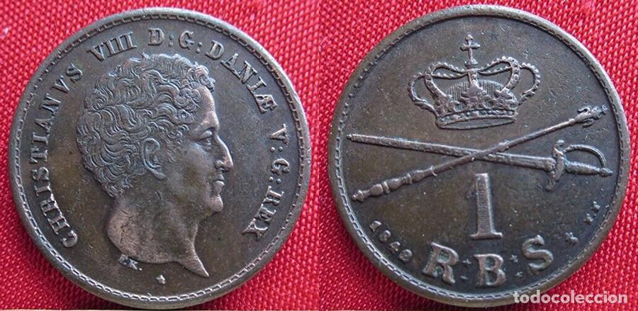 Monete antiche di Europa: DINAMARCA - 1 RIGSBANKSKILLING - 1842 - FF - E.B.C. - REF: KM#23.1