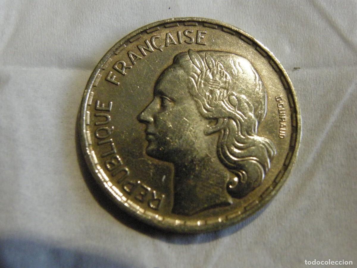Monedas antiguas de Europa: Francia &ndash; 50 Francs 1951, Cuarta Rep&uacute;blica - &rdquo;Gallo&rdquo; - Cupron&iacute;quel - KM#918