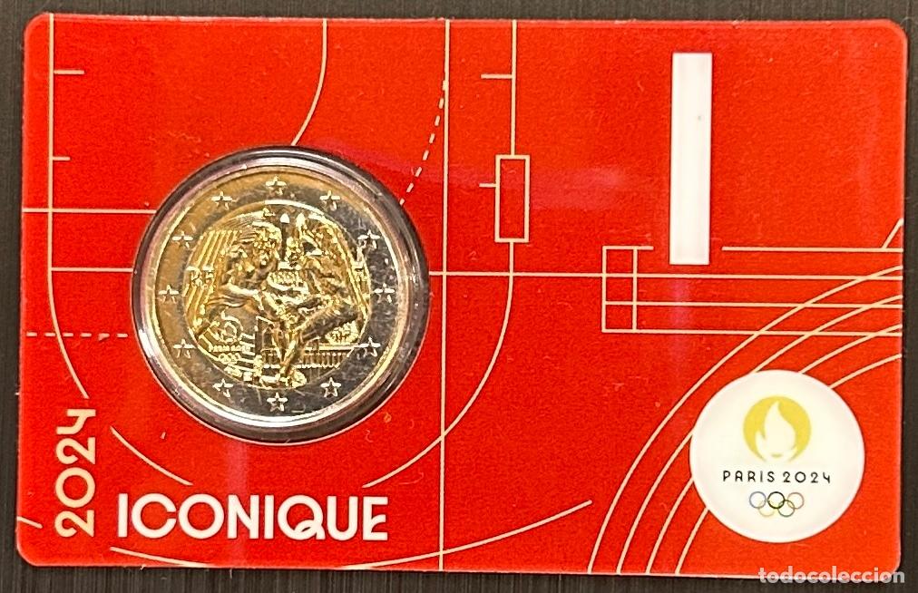 Monedas antiguas de Europa: HEUR0705 MONEDA FRANCIA 2 EUROS 2024 (Par&iacute;s 2024) LetraI I COIN CARD