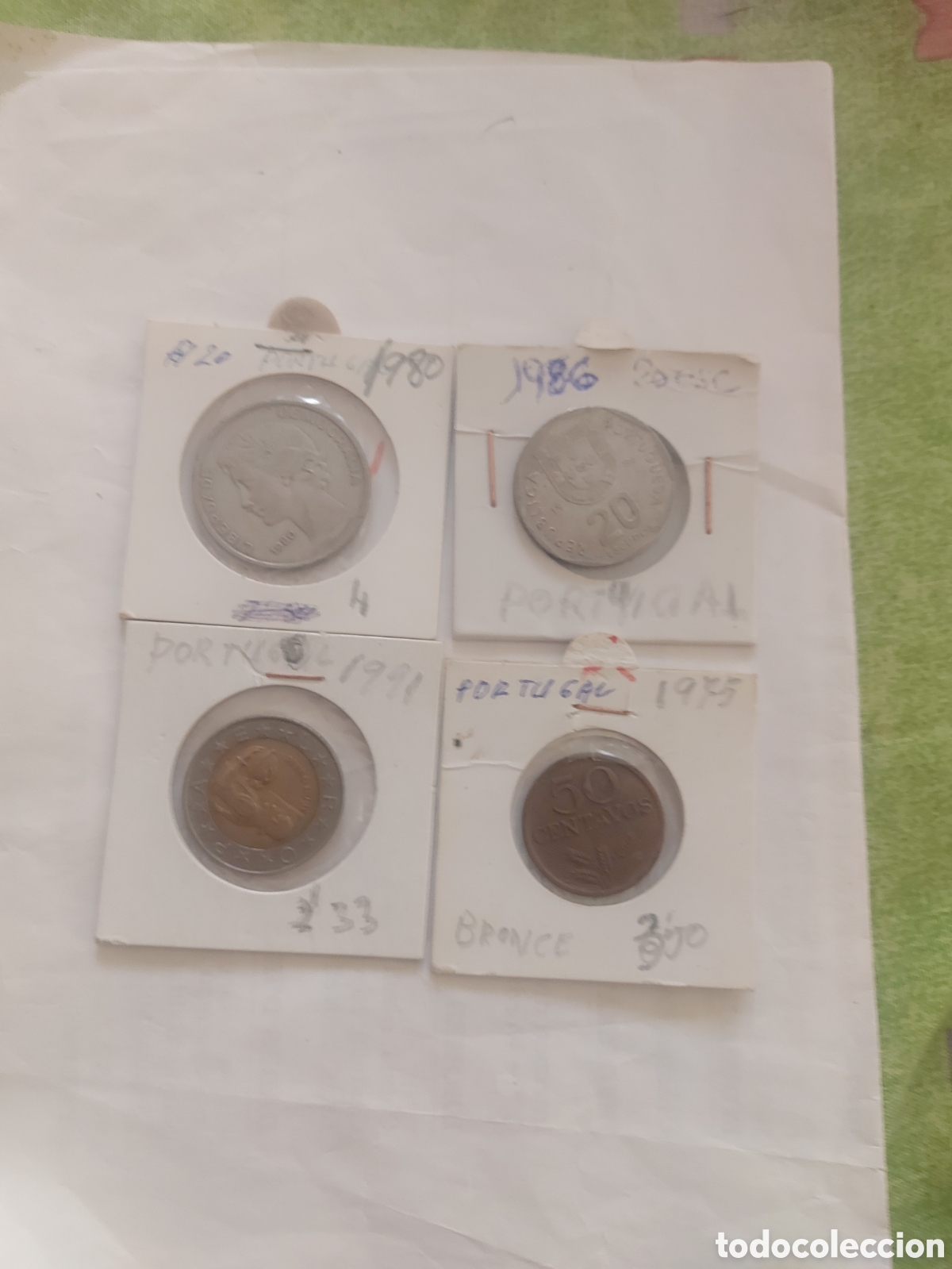 Monedas antiguas de Europa: 4 monedas de Portugal