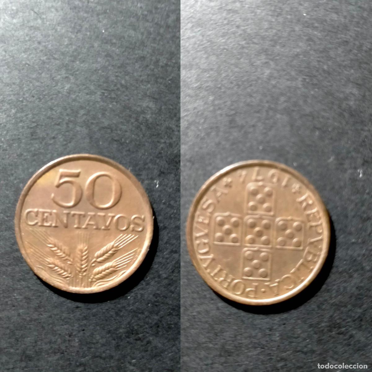 Monedas antiguas de Europa: Moneda de 1 escudo de la Rep&uacute;blica Portuguesa (1974)