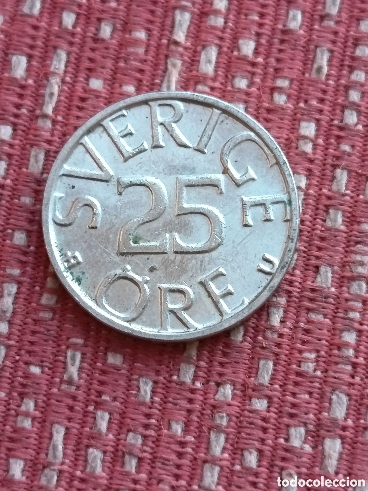 Monedas antiguas de Europa: Suecia 25 &Ouml;re Suecia 1983 U