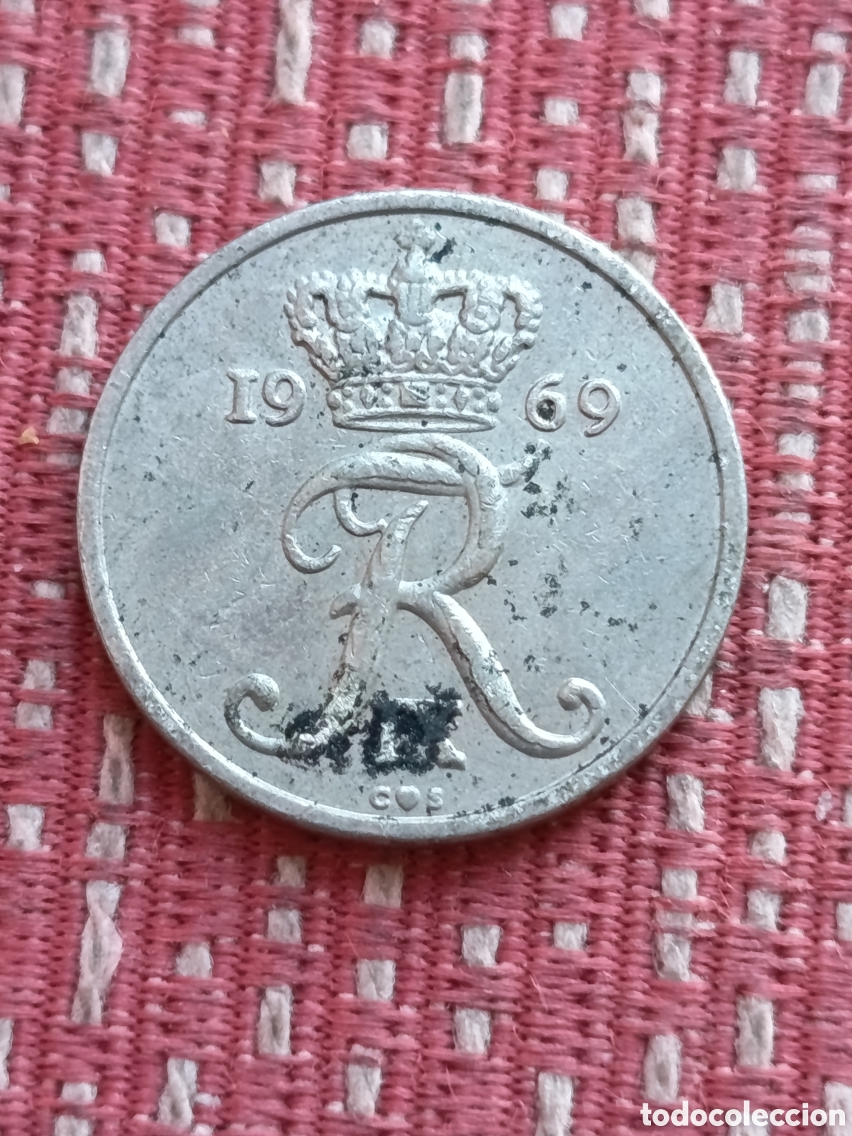 Monedas antiguas de Europa: Dinamarca 10 &Ouml;re 1969