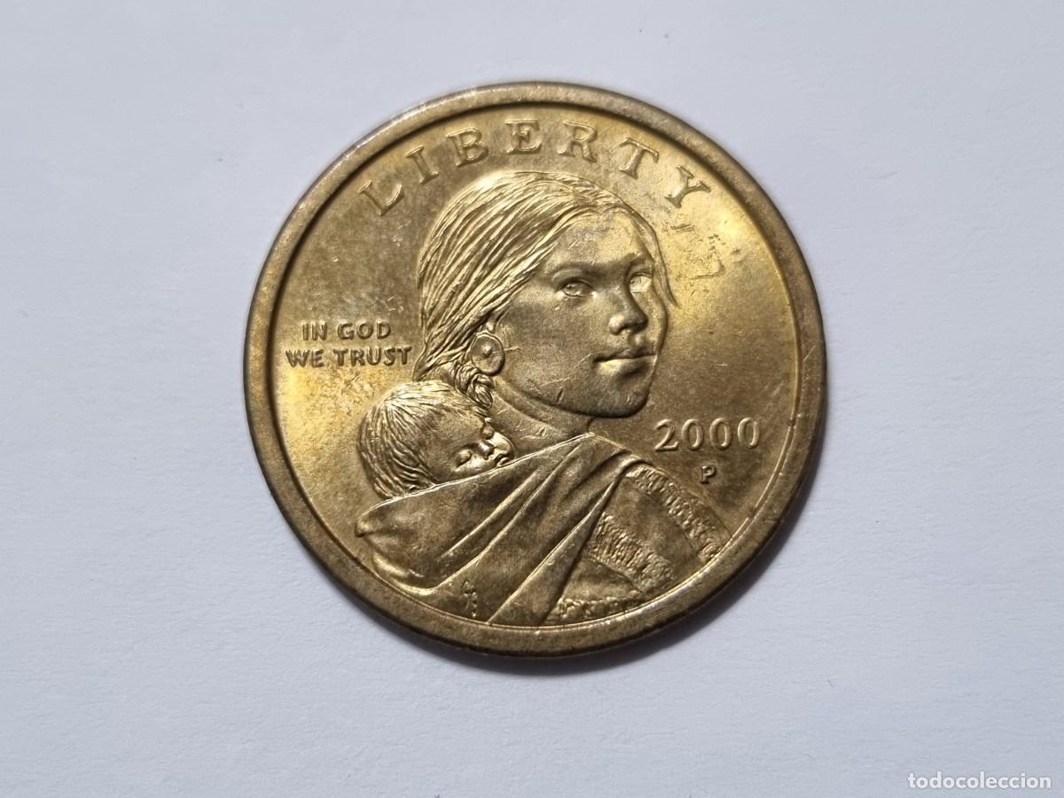 Monnaies anciennes de Europe: Moneda Libertad 1 Dolar Estados Unidos America USA 2000-P Sacagawea