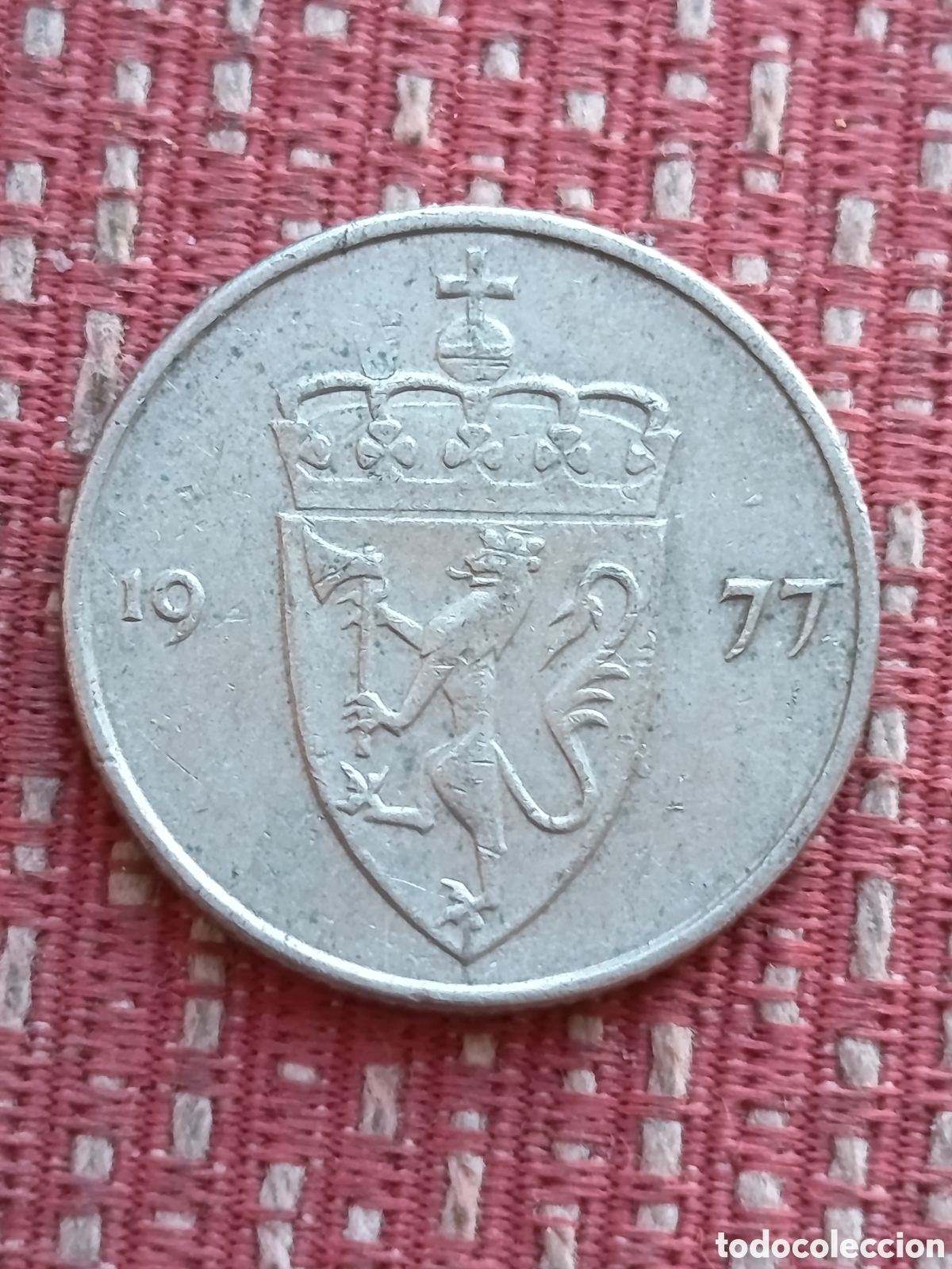 Monedas antiguas de Europa: Noruega 50 &Ouml;re 1977 AB