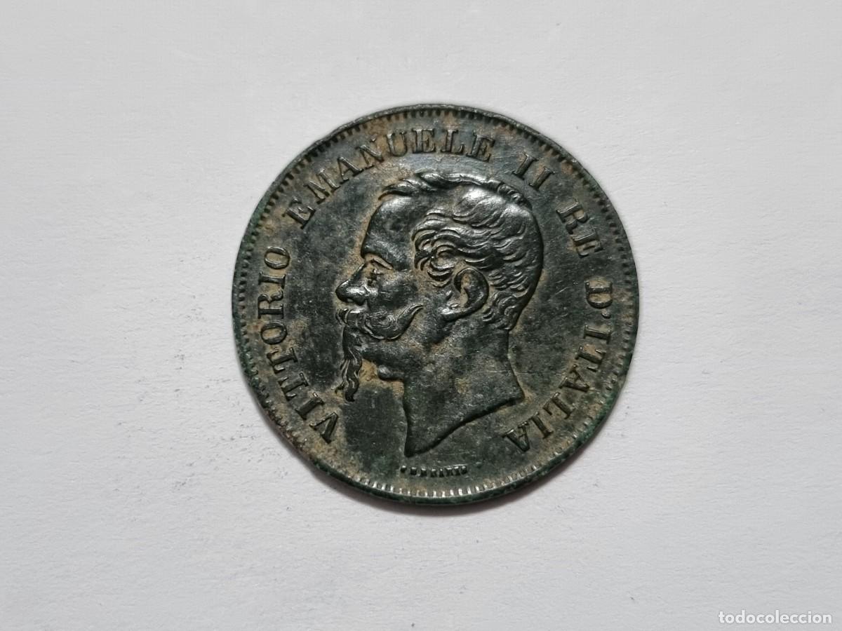 Monedas antiguas de Europa: Moneda Italiana 5 Centesimi Centesimos Italia 1861-M Coleccionista