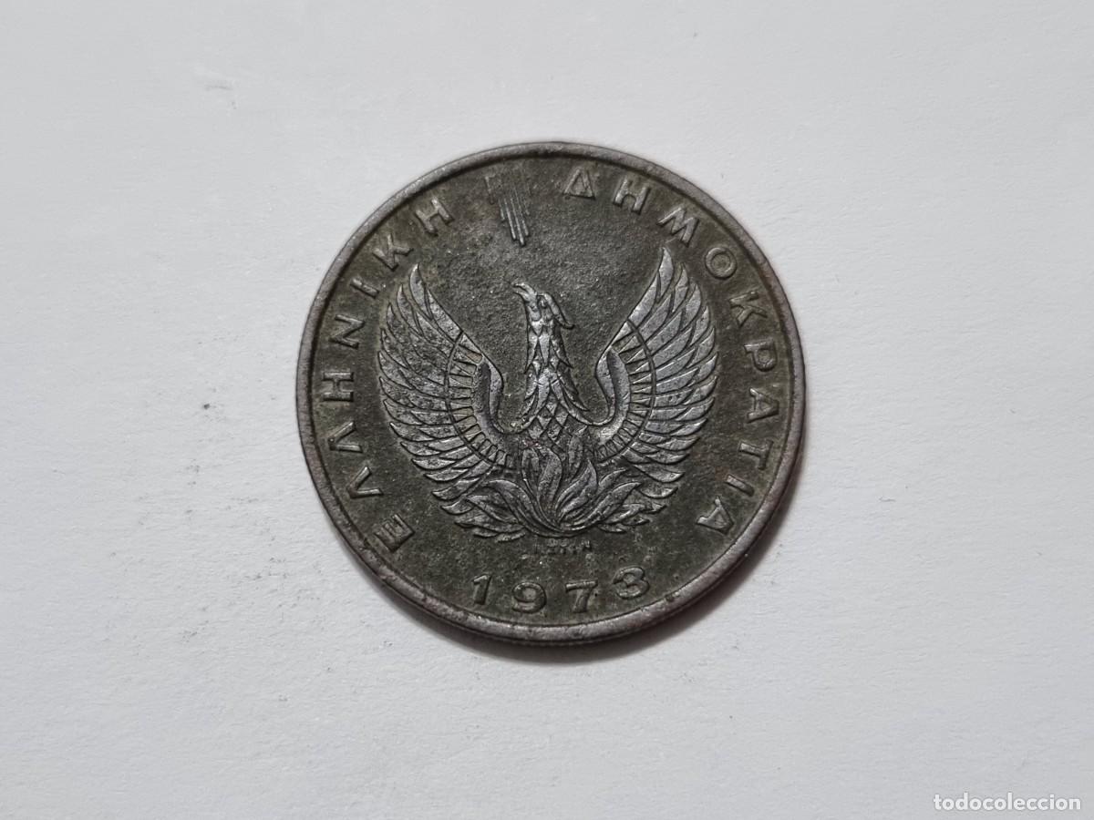 Monedas antiguas de Europa: Moneda Griega 2 Dracmas Grecia 1973 Buho Coleccionista