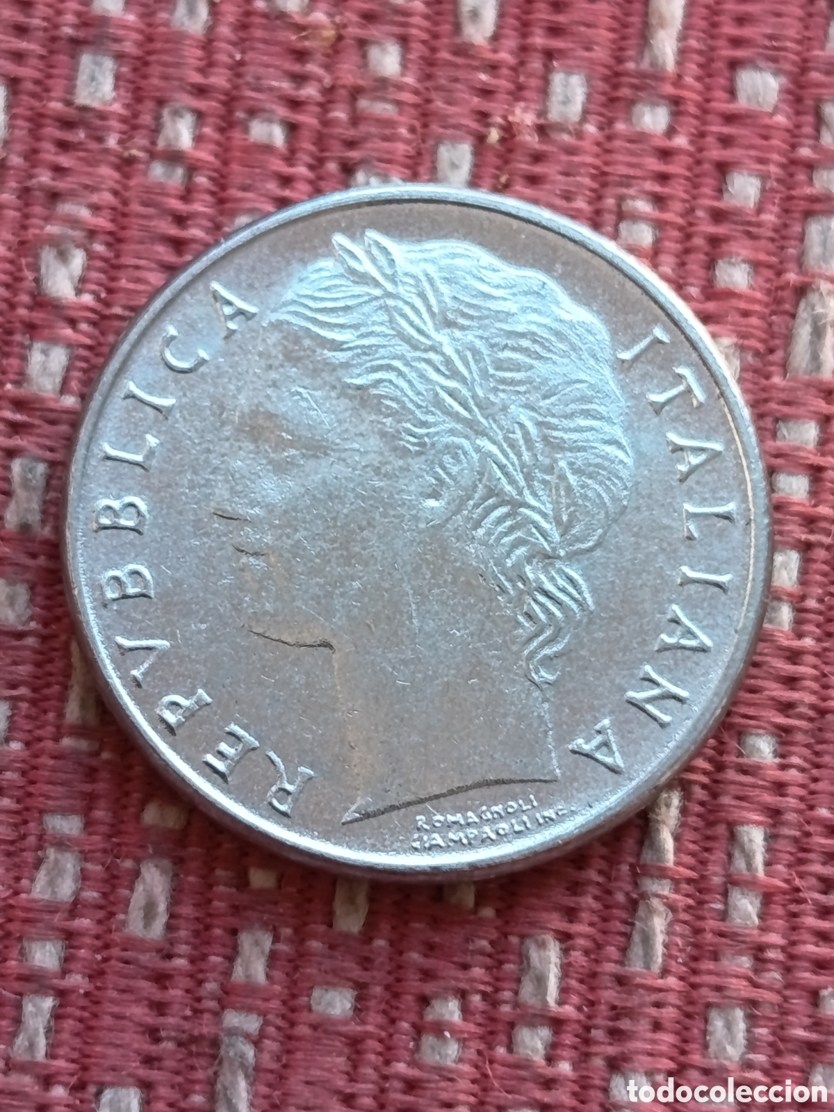 Monedas antiguas de Europa: Italia 100 Liras SC 1990
