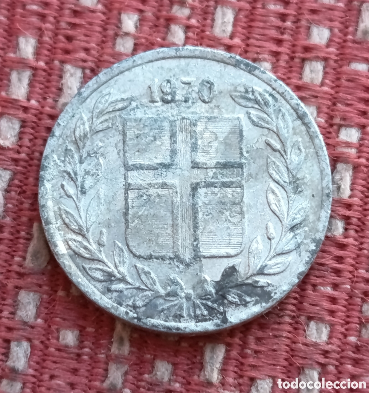 Monedas antiguas de Europa: Islandia 10 Aurar 1960