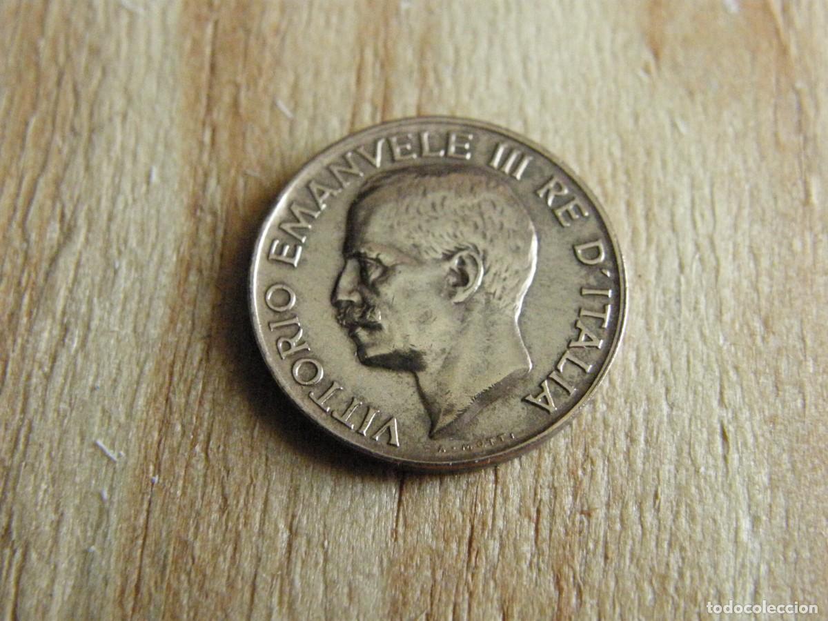 Monedas antiguas de Europa: 5 Centesimi Italia 1919 - V&iacute;ctor Manuel III - Cobre KM59 - Ceca Roma