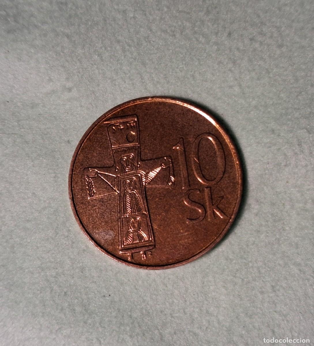 Monedas antiguas de Europa: 10 Kor&uacute;n Eslovaquia 2003