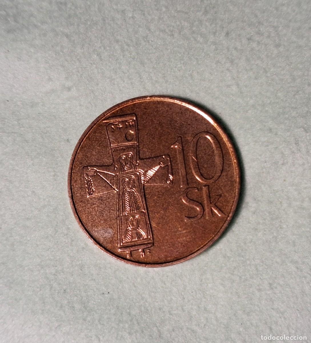 Monedas antiguas de Europa: 10 Kor&uacute;n Eslovaquia 2003