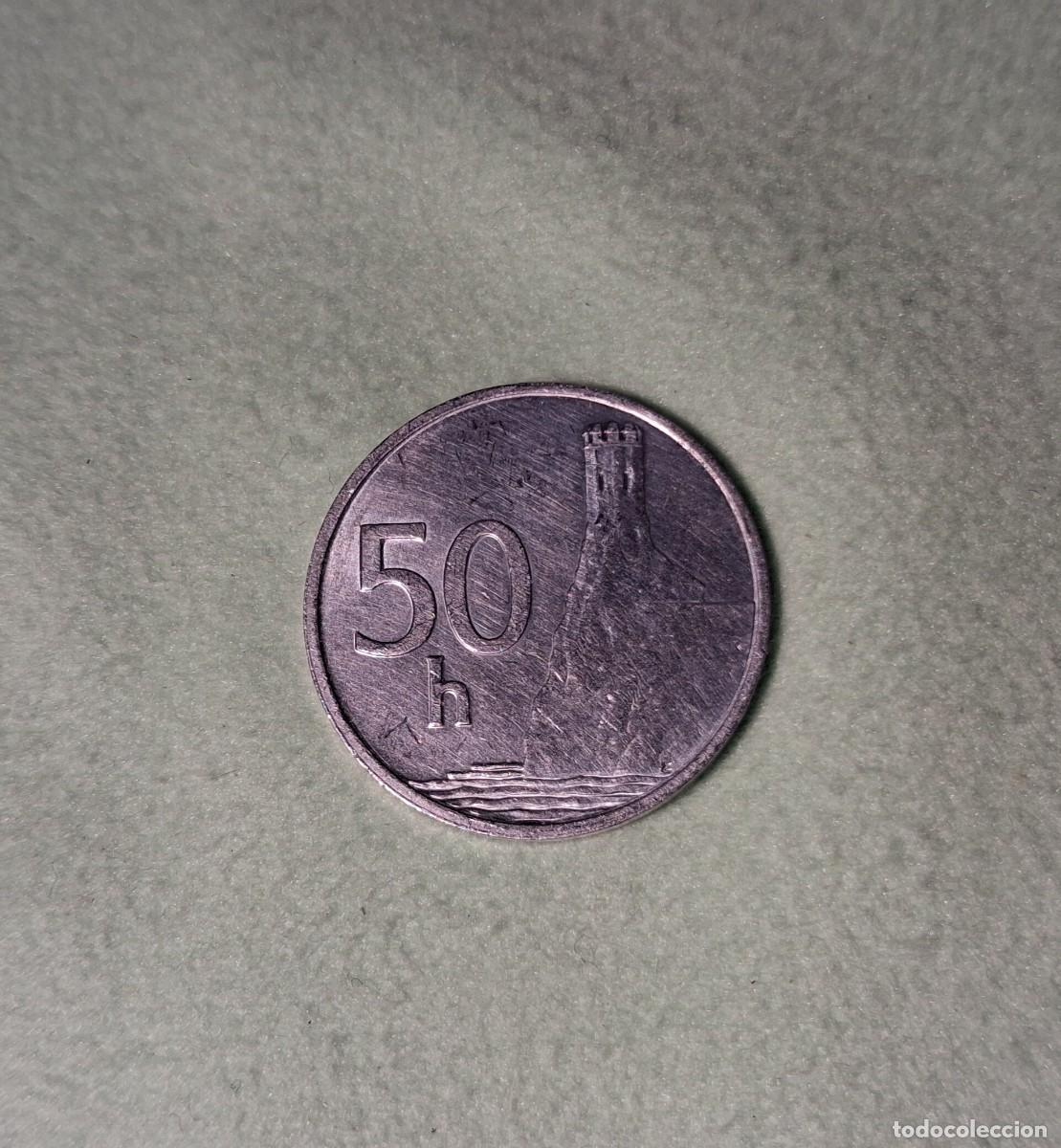 Monedas antiguas de Europa: 50 Halierov Eslovaquia 1993