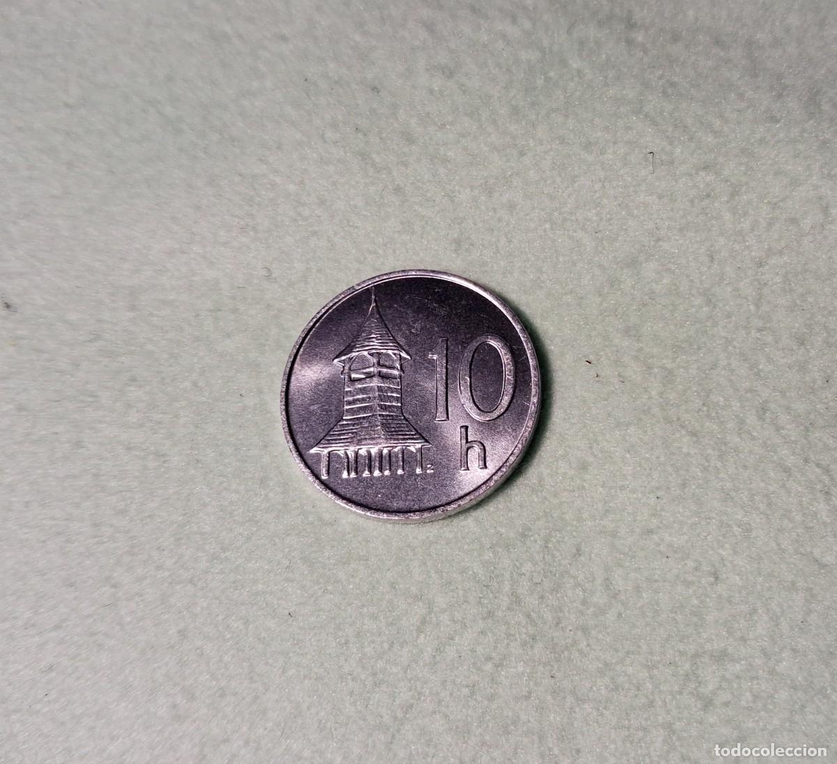 Monedas antiguas de Europa: 10 Halierov Eslovaquia 2000