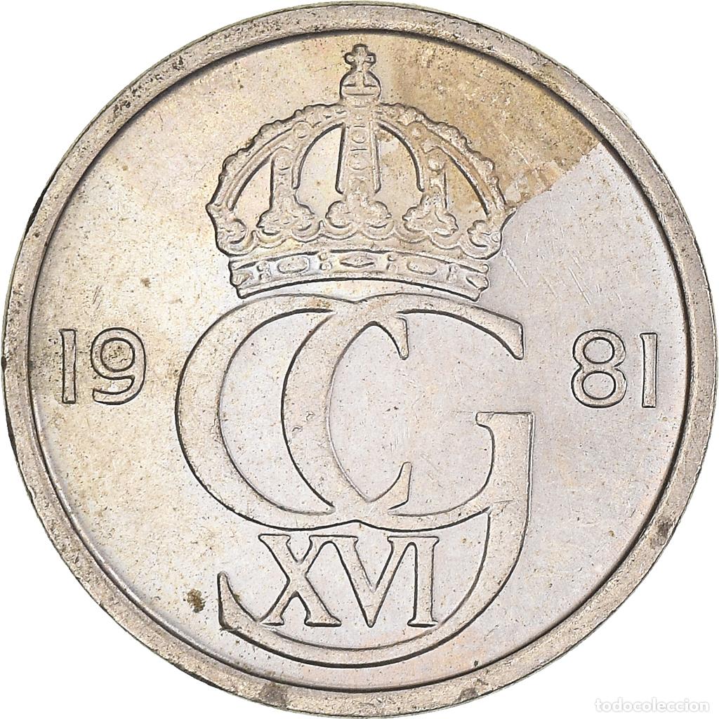 Monedas antiguas de Europa: [#1004053] Moneda, Suecia, 25 &Ouml;re, 1981
