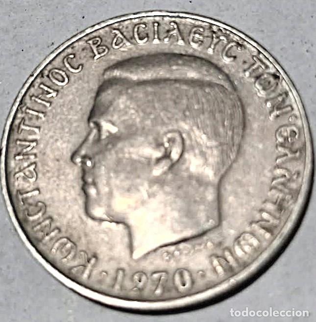 Monedas antiguas de Europa: Grecia, 2 Dracmas 1970 (Constantino III) KM#90./ Usada, bonita, la de las fotos.