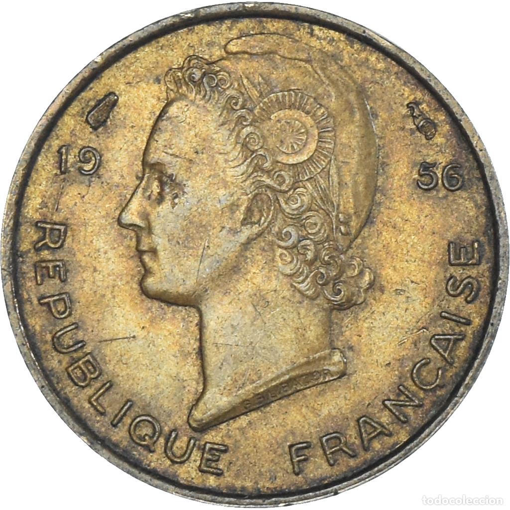 Monedas antiguas de Europa: [#1332694] Moneda, &Aacute;frica oriental francesa, 5 Francs, 1956
