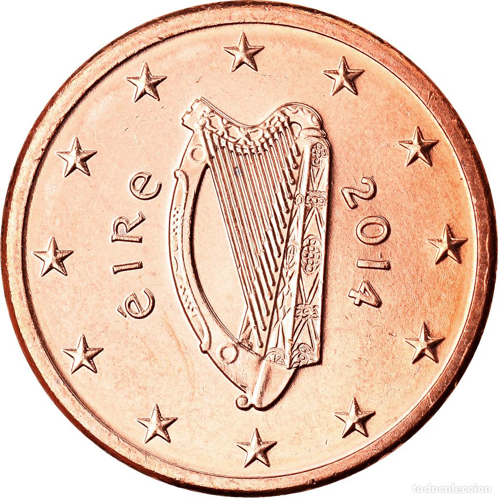 Monedas antiguas de Europa: [#792833] REP&Uacute;BLICA DE IRLANDA, Euro Cent, 2014, Sandyford, SC, Cobre chapado en acero