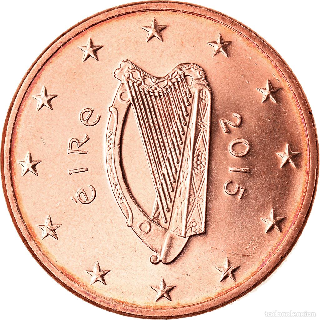 Monedas antiguas de Europa: [#792845] REP&Uacute;BLICA DE IRLANDA, 5 Euro Cent, 2015, Sandyford, SC, Cobre chapado en acero