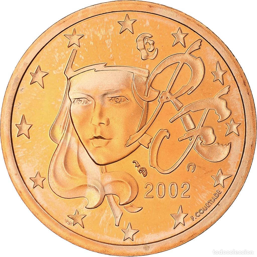 Monedas antiguas de Europa: [#1178809] Francia, 5 Euro Cent, 2002, Paris, S&eacute;rie BE, FDC, Acero revestido con cobre