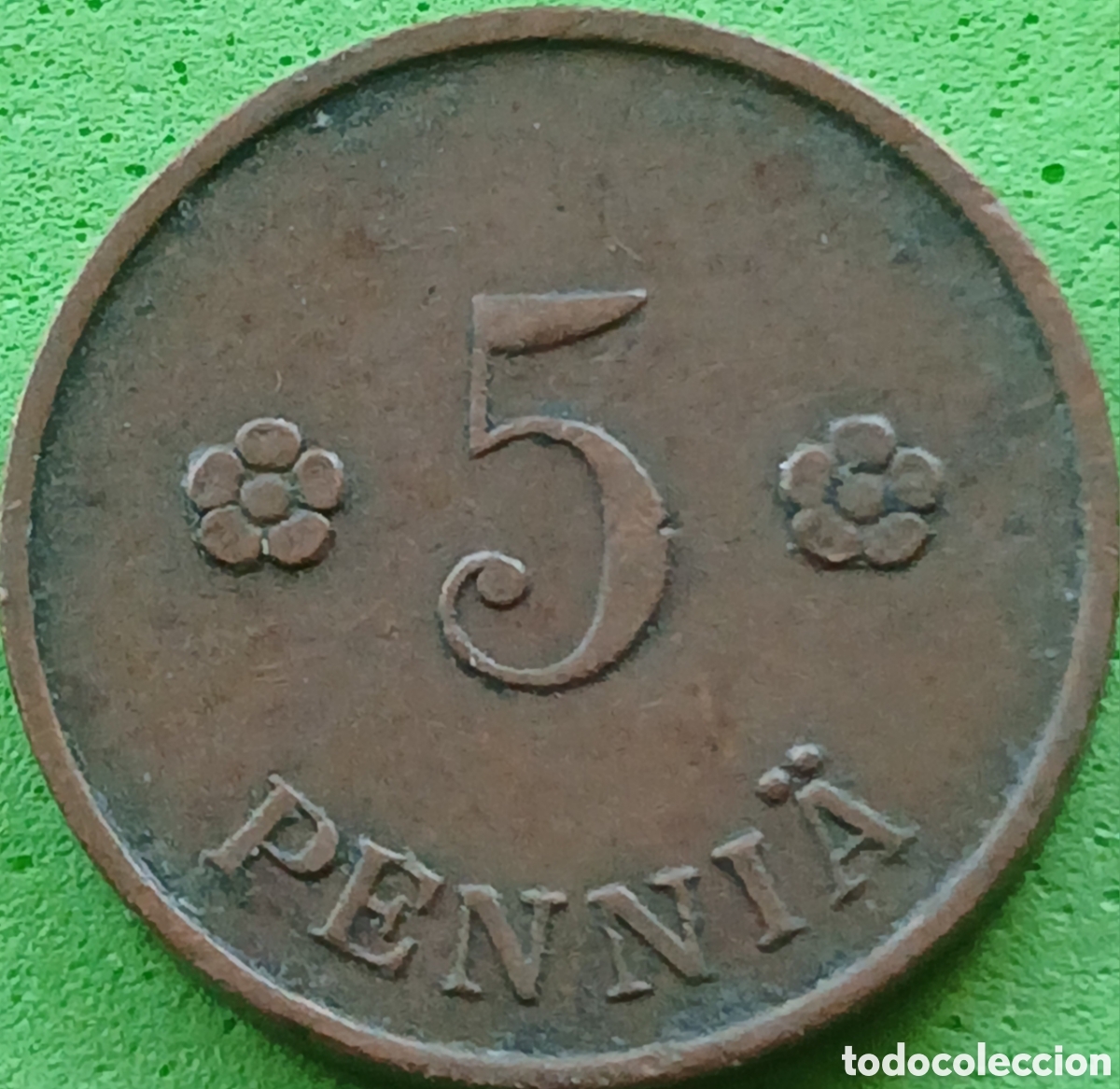 Monedas antiguas de Europa: Finlandia 5 pennia 1919 km#22